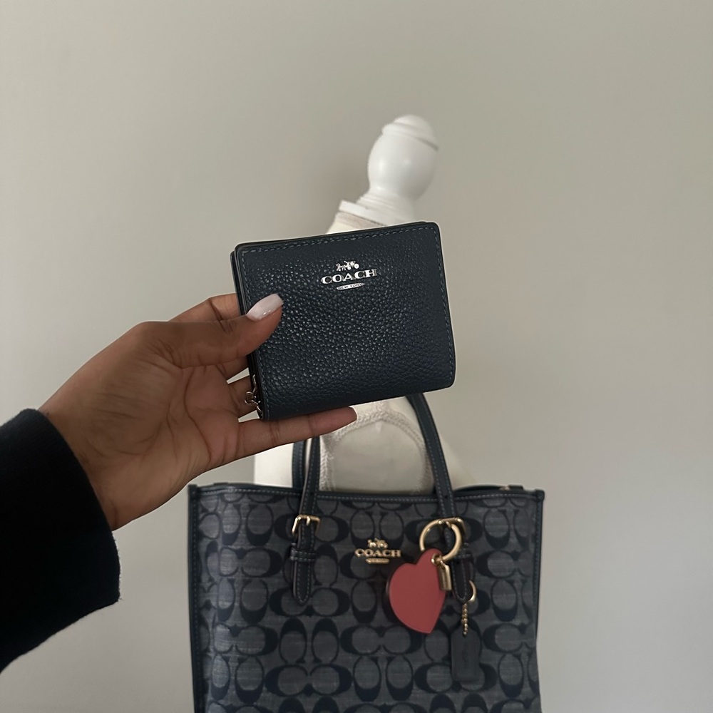 Coach Blue Leather Wallet (SOLD)